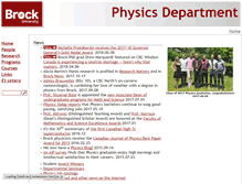 Tablet Screenshot of physics.brocku.ca