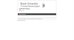 Desktop Screenshot of itconnect.brocku.ca