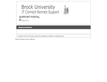 Tablet Screenshot of itconnect.brocku.ca